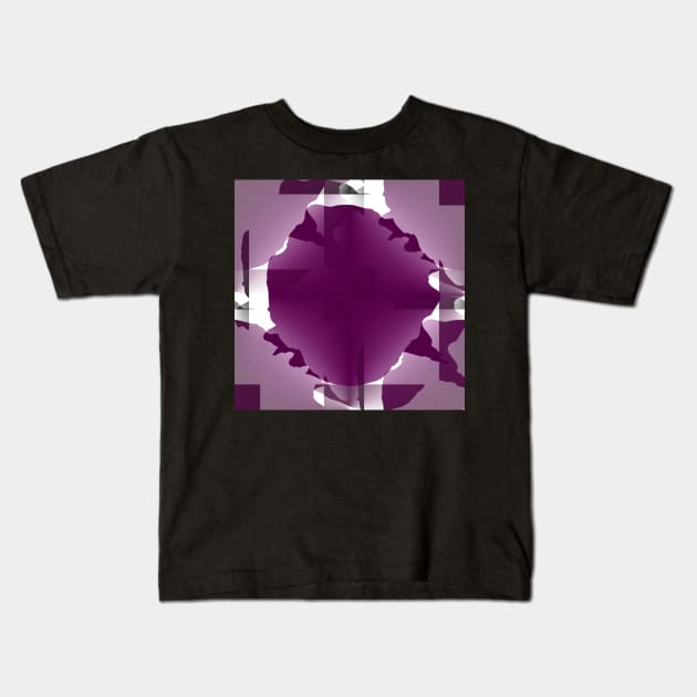 Calming purple shapes Kids T-Shirt by TiiaVissak